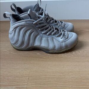 Wolf Grey Foamposite Sneakers